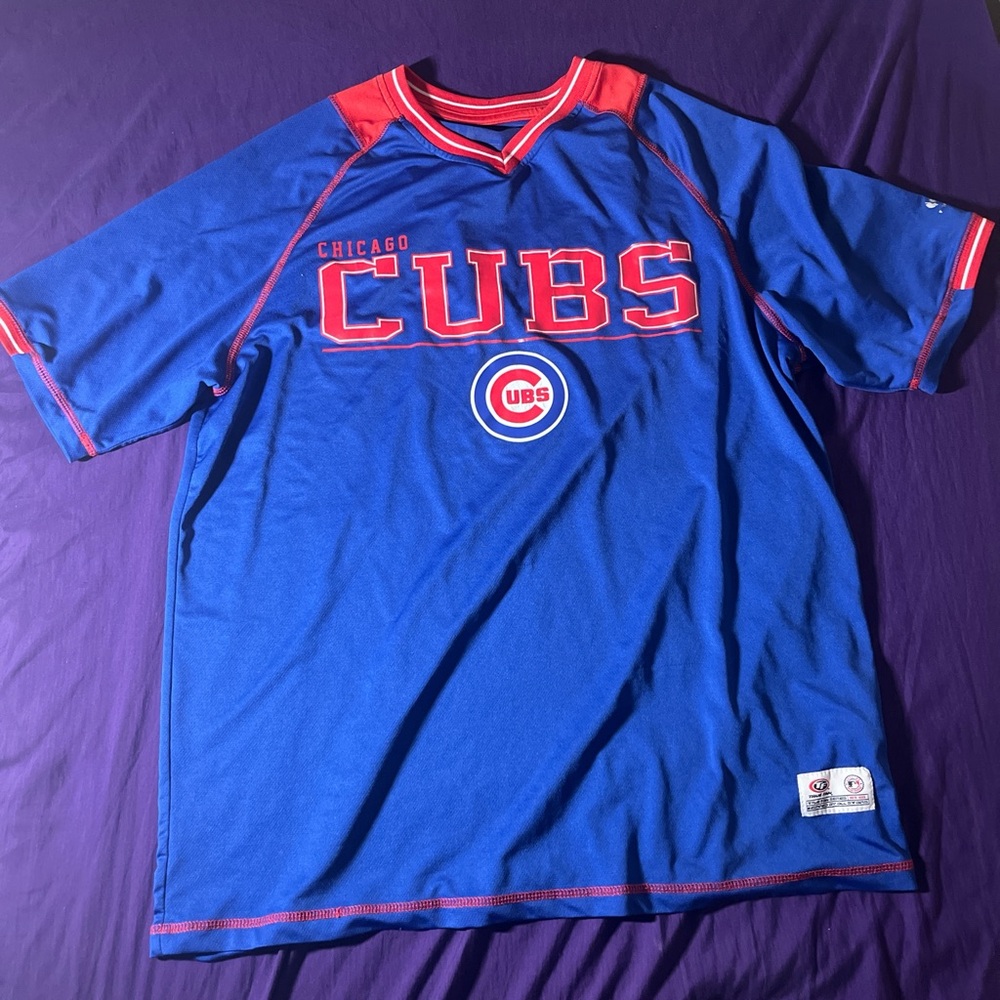 Chicago Cubs Blue and Red Jersey